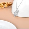 Sterling Silver Music Note with Dream Wing Piano Treble Clefs