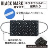 Star Pattern Black Mask, Sparkly Silver, 5 Layers, Non-Woven Mask,