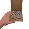 Pack of 8 Wedge Anchors M8 x 75 mm, Metal