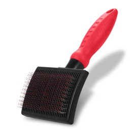 Paw Brothers Self-Cleaning Slicker Brush for Shedding Dogs - Deshedding Rake, Comb, and Grooming Tool for Doodles, Goldendoodles, Poodles