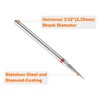 HARFINGTON 5pcs 200-230 Grits Diamond Grinding Bit 2mm Tapered Head