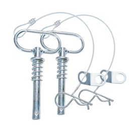 1/2 x 5 1/2 Inch Heavy Duty Steel Hitch Pin Set ,Cotter Pin with Drop Cam &Spring Grip Lanyard Included,Accessories for Tractors (2Pack)