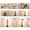 Table Candlestick Ornament Iron Twisted Curb Candle Holder Decorative Ornament