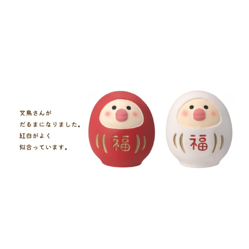 Deco Corporation Concombre Buntori Daruman White Size: Approx. W3 D3