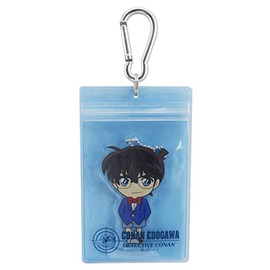 Sakamoto 48412601 Detective Conan 48412601 Clear Pass Case with Acrylic Key Chain