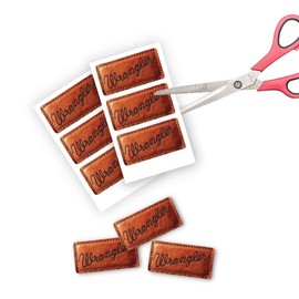 Jean Pocket Mold Freshie Patches | 150 Pack | 3 Patches Per 3.5 x 2.0" Business Card | Patch Embellishment for Silicone Bead | Brown Patch Design (DIY Cut-Out Patch)