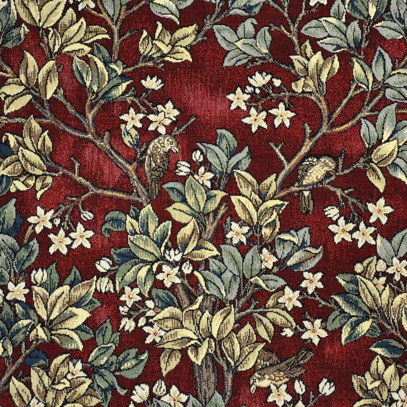 Aubelin Tapestry Large Ruby William Morris Tree of Life Fine