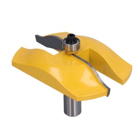 Walfront Raised Panel Router Bit 1/2in Shank Cove Woodworking Door Grooving Tool Wood Treatment Milling Cutter (3-1/2 inches), Milling Cutter