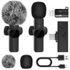 Lostrain Micrófono Lavalier Inalámbrico para iPhone, Mini Microfono para Celular