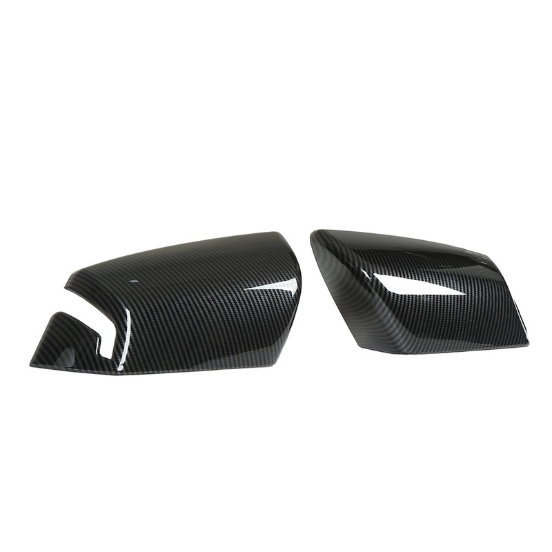 2pcs Side Mirror Cover Carbon Fiber Color Wing Mirror Cap