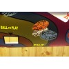 STERN HOT HAND Pinball Machine Backglass Translite 5 Layer Hidden