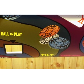 STERN HOT HAND Pinball Machine Backglass Translite 5 Layer Hidden TEXT