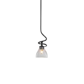 Capri 1 Light Mini Pendant in Matte Black (901-MB-4760)