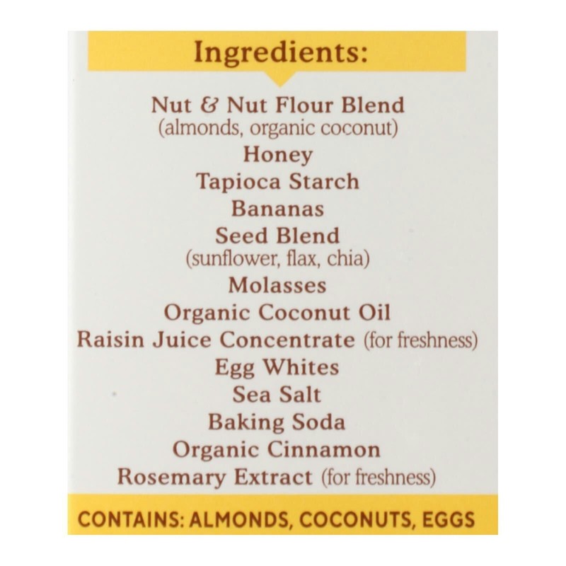 Simple Mills Bar Soft Baked Nutty Banana Bread Almond -