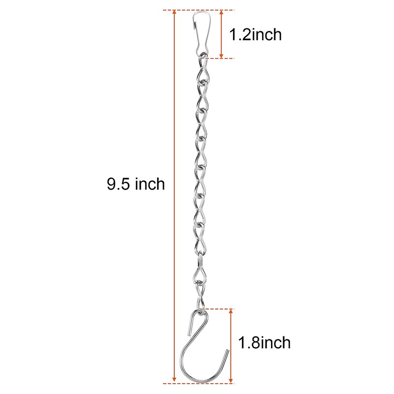 2 Pack Hanging Chain for Bird Feeders, Planters, Lanterns and
