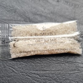 All Natural Sea Salt and Pepper Assortment - Biodegradable Compostable Euro Stick - 200 Individual Packets