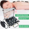 MINGJISHIYE 14-Piece Hot Stone Massage Set, Massage kit with Temperature
