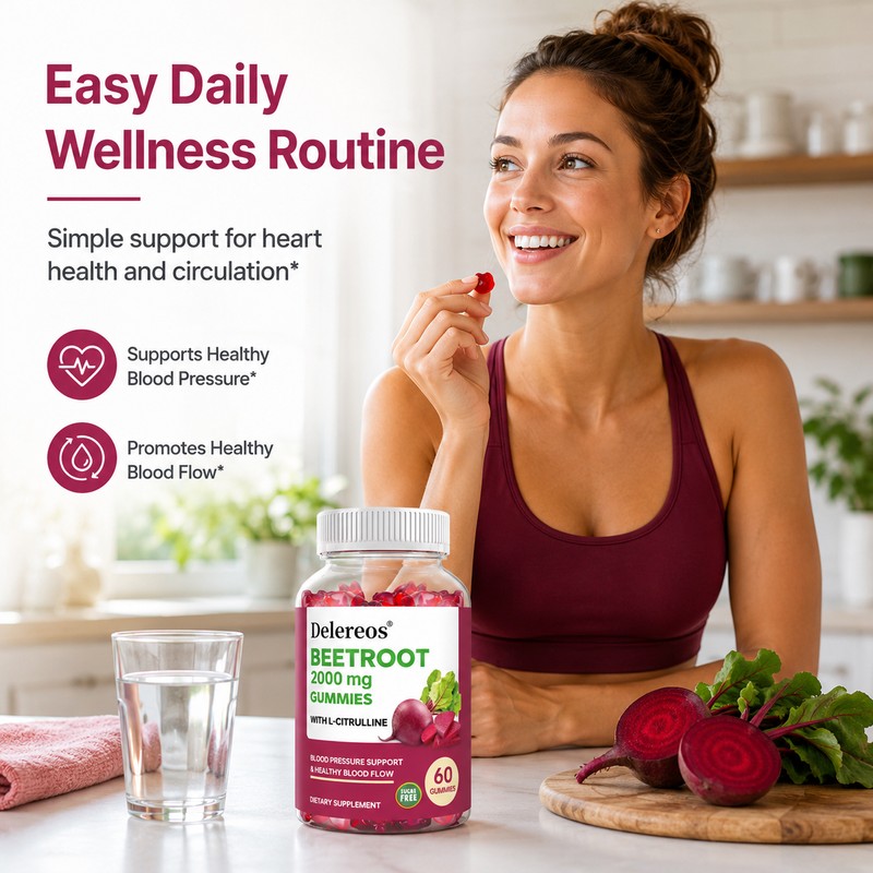 Beet Root Gummies for Daily Wellness – Vegan Energy Support