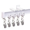 MaKefeile Bendable Ceiling Curtain Track Ceilings Mount or Wall Mounted