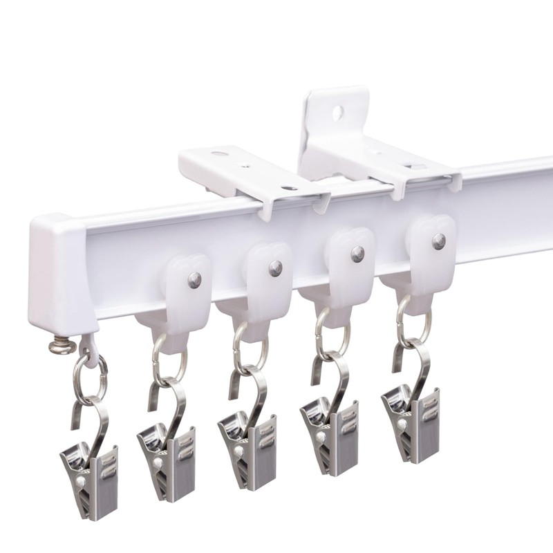 MaKefeile Bendable Ceiling Curtain Track Ceilings Mount or Wall Mounted