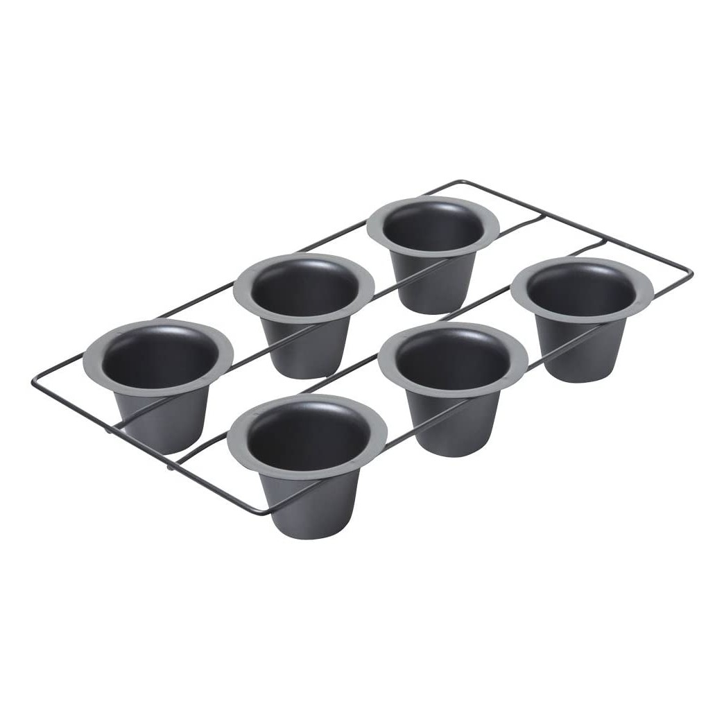 Chicago Metallic Professional 6-Cup Popover Pan, 16-Inch-by-9.25-Inch