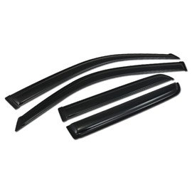 Curved Style Smoke Window Visors Deflector Vent Shade Guard 4 Pieces Compatible with 03-09 Toyota 4Runner