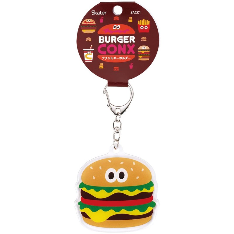 Skater ZACK1-A Burger Conx W Burger Acrylic Key Chain