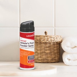 LEADER Athlete's Foot Powder Spray, Cools& Soothes Feet, Talc-Free, 4.6 oz, Compare to Lotrimin AF