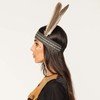 Boland Boland 44092 - Stirnband Indianerin Weise Frau, beige-schwarz, dehnbar,