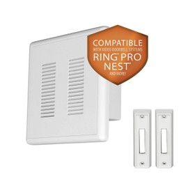 NICOR Lighting PRCP2 PrimeChime Plus 2 Door Bell Kit, White