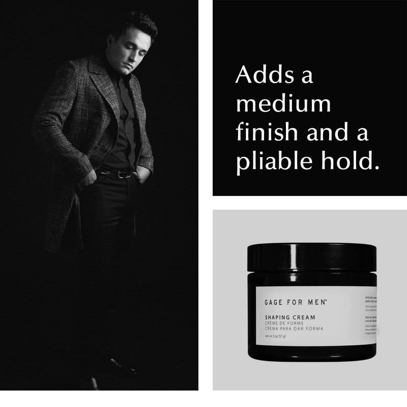 Gage Shaping Hair Cream for Men - 2 Fl Oz