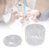 Cotton Swab Holder with Lid Clear Dust Proof Waterproof 3