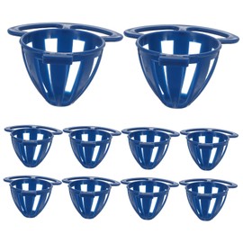 Kisangel 10pcs Hanging Bird Feeder Cups Multi Functional Egg Holder Fruit Basket for Small Birds Durable Easy to Clean Accessories for Parakeets Songbirds and More