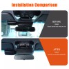 MXtech-23 Black ABS Interior Rearview Mirror Base Storage Box For