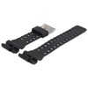 Casio GA-100 Watch Strap 29 mm Plastic Black Silver