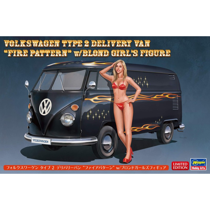 Hasegawa SP464 1/24 Volkswagen Type 2 Delivery Van Fire Pattern