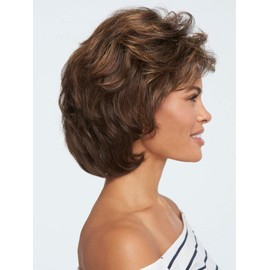 Salsa Avg Cap Wig Color R1621S+ GLAZED SAND - Raquel Welch Wigs Women's Layered Pageboy Cut Synthetic Memory Cap Shag Bundle MaxWigs Hairloss Booklet