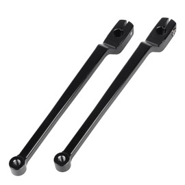 XMMT Black 9.84" Extended Shifter Lever Heel Toe Shift Levers Set Compatible with Harley 1986-2017 FL Softail, 1988-2021 Touring Road Street Electra Glide Road King and 2008-2021 Trike Models