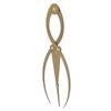 Eyebrow Ruler Multifunctional Stainless Steel 3 Point Positioning Ruler for