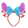 Head Band Accessory, Mouse Ears Bow Headband Glitter Party Decoration,
