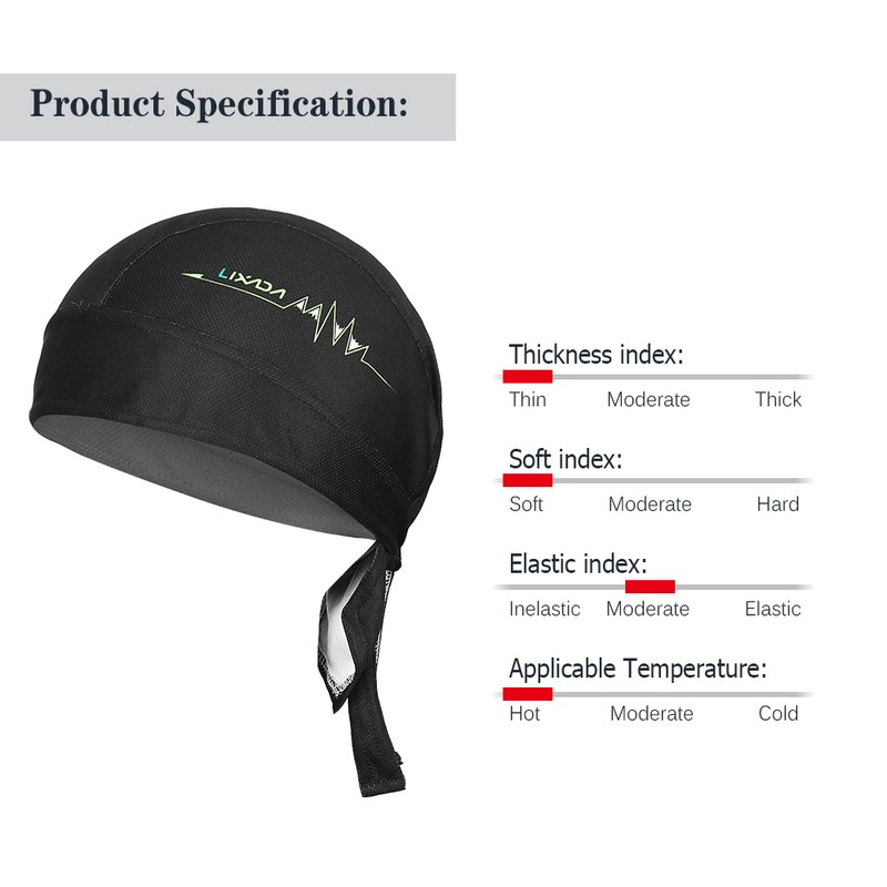 Outdoor Cycle Adjustable Headwrap Breathable Quick-dry Bicycle Headband Cap Motorcycle