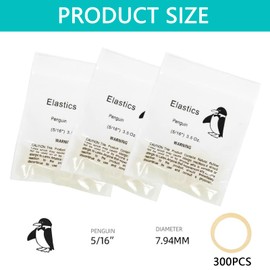 3Pcs Durable Elastic Bands High Elastic Latex Rubber Bands Dental Rubber Traction Bands Useful Dental Rubber Bands for Braces