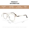 RB.Pilot Classic Square Reading Glasses for Men Women Light Blocking