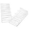 Gatuida 2pcs Eyeshadow Organizer Transparent Divided Makeup Holder for Easy