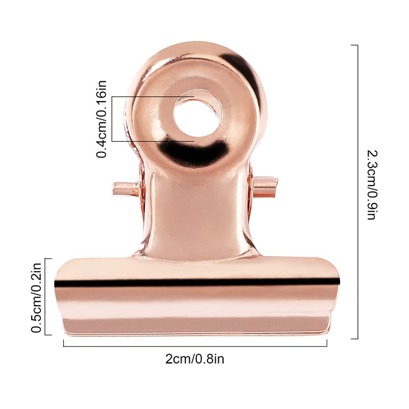 Metal Clips, Small Bulldog Paper Clips, Multi-function Metal Clips for