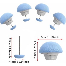 bamboo star Duvet Clips Set Duvet Pins, Duvet Cover Clips Duvet Insert Holder for Quilt, Cushions, Curtains 16 Pcs (Blue)