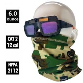 Fullsheild 2Pack Fr Flame Resistant Neck Gaiter Face Mask Cover Cat 2 For Welding Miners Electricians Lineman Summer