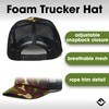 Funky Junque Foam Snapback Trucker Hat - Camo
