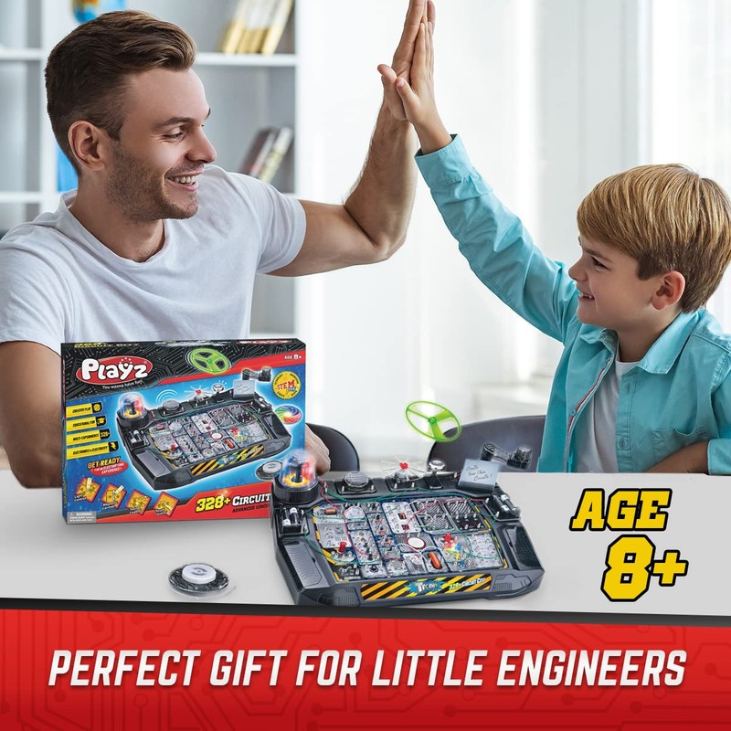 Playz Advanced Electrical Circuit Board Engineering Kit for Kids with