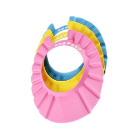 Baby Bath Soft Cap Adjustable Soft Bath Cap Shampoo Protection Products for Baby Kids Child Shower 3PCS Baby Shower Cap Baby Shampoo Cap Bath Cap Kids